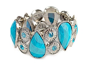 Blue and Silver Bracelet