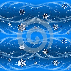 Blue and Silver Christmas Wrapping paper