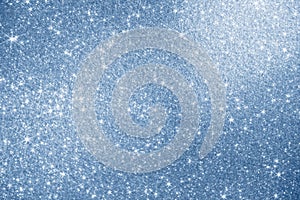 Blue silver sparkle background - Christmas background