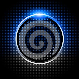 Blue silver sparkling ring  background