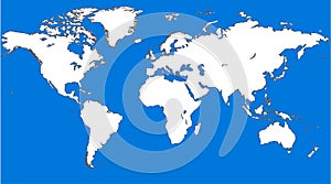 Blue similar world map. World map blank. World map vector World map template. World map object. World map eps. World map