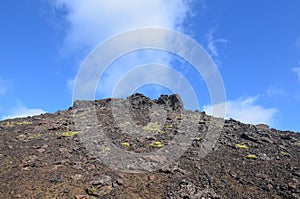 Blue Skies Above Eldborg Crater in Iceland photo