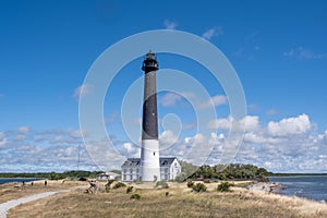 Blue skies and a big lighthouse in Estonia