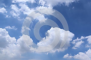 Blue skies and clouds backgrounds and textures closeup for wallpaper interior design.
