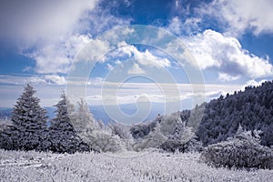 Blue skies over the Appalachian Trail