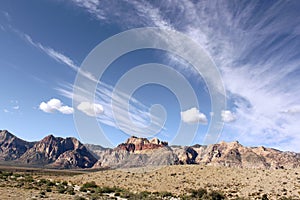 Blue skies at Redrock Canyon Las Vegas Nevada