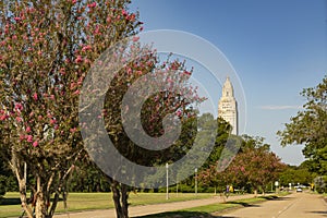 Blue Skies at the State Capital Building Baton Rouge Louisiana