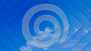 Blue Skies White Clouds Abstract Art Background