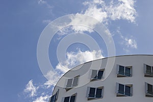 Blue sky abstract building