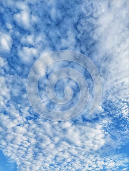 Blue Sky with Altocumulus Cloud Pattern
