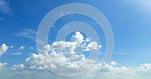 Blue sky background with cloud strom.