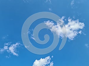 Blue sky background with clouds