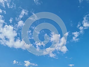 Blue sky background with clouds