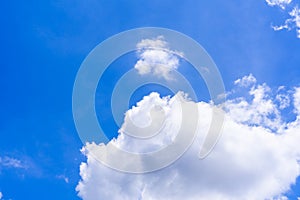 Blue sky background with clouds