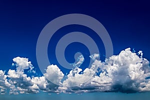 Blue sky background with clouds. cloudy background
