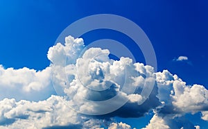 Blue sky background with clouds. cloudy background