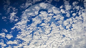 Blue sky background with clouds