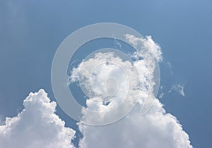 blue sky background with tiny clouds. The vast blue sky and clouds sky.