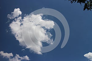 blue sky background with tiny clouds. The vast blue sky and clouds sky