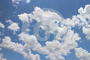 blue sky background with tiny clouds. The vast blue sky and clouds sky