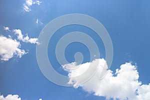 blue sky background with tiny clouds. The vast blue sky and clouds sky