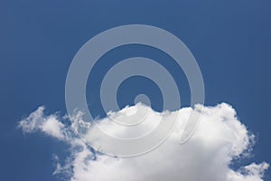 blue sky background with tiny clouds. The vast blue sky and clouds sky