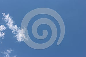 blue sky background with tiny clouds. The vast blue sky and clouds sky