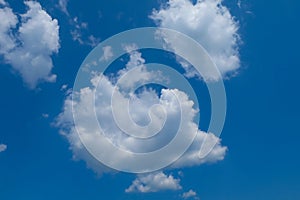 Cloudscape, Blue sky and white clouds, clear blue sky background, clouds with background