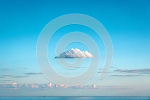 blue sky background with very tiny cloud