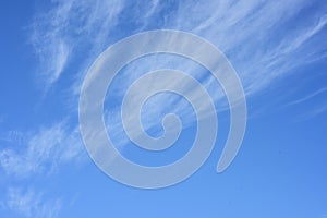 Blue Sky background with white clound