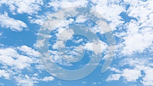 Blue sky background with white tiny clouds