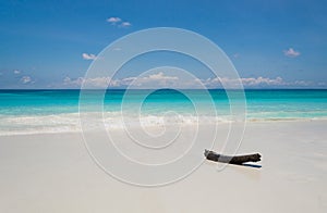 Blue sky with beach sea