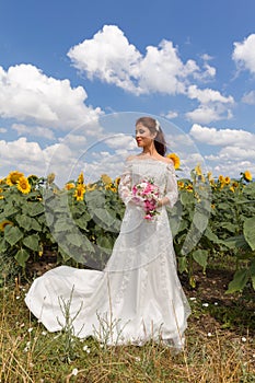 Blue sky for a bride