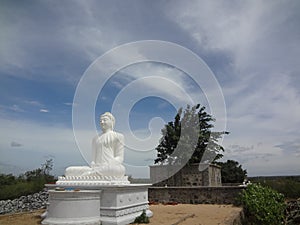 Blue sky and buddha