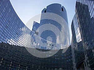 Blue sky buildings