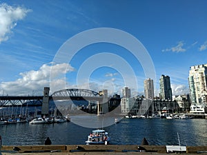 Blue Sky and Buildings in Vancouver