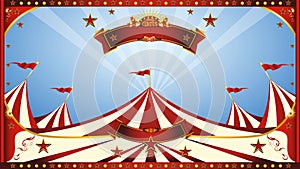 Blue sky circus poster