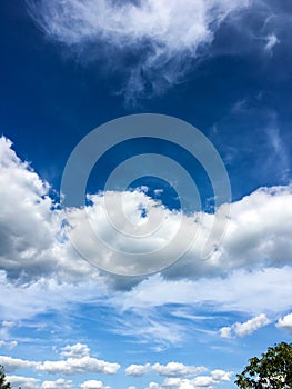 Blue sky with cloud