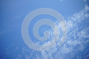 Blue sky with cloud as nature background