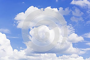 Blue sky with Cloud as Season Pattern Background