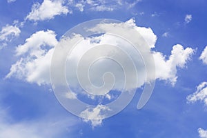 Blue sky with Cloud as Season Pattern Background