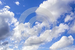 Blue sky and cloud background