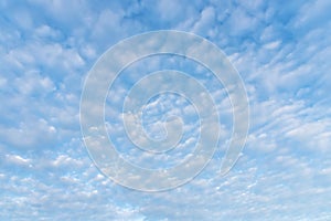 Blue sky with cloud in summer. Environment and Nature background. Picture for add text message. Backdrop for design art work