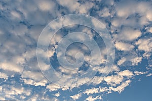 blue sky with cloud before sunset