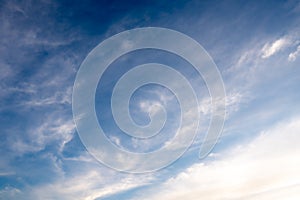 Blue sky with cloud in sunshine day