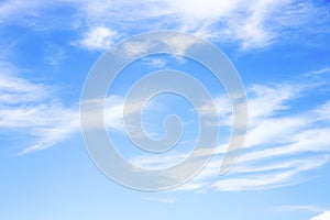 Blue sky with clouds background