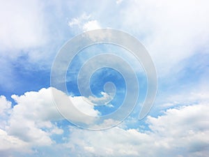 Blue sky with clouds background