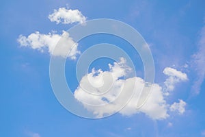 Blue sky with clouds for background. Clear sky background with tiny clouds.