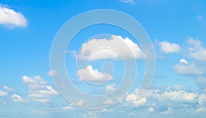 Blue sky with clouds