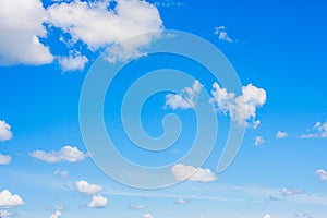 Blue sky with clouds closeup/nature blue sky with clouds closeup background.